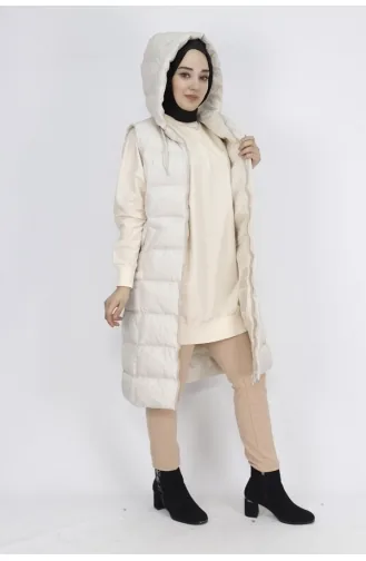 Aufblasbare Weste Mit Taschenfüllung 3023-02 Stone 3023-02