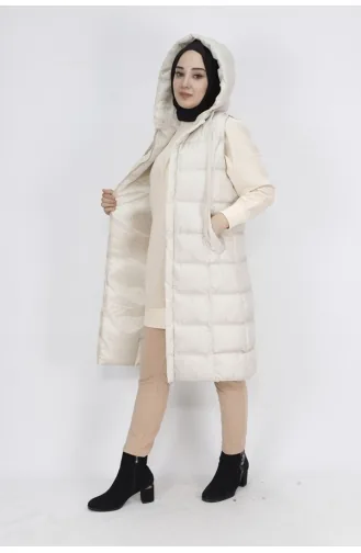 Aufblasbare Weste Mit Taschenfüllung 3023-02 Stone 3023-02