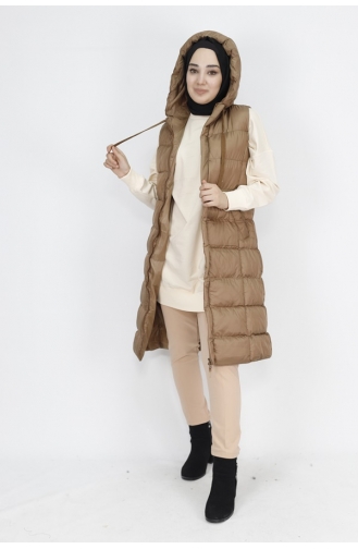 Cepli Dolum Şişme Yelek 3023-03 Camel