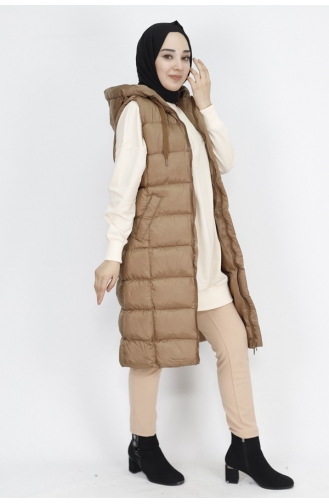 Cepli Dolum Şişme Yelek 3023-03 Camel