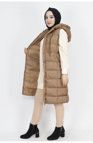 Cepli Dolum Şişme Yelek 3023-03 Camel