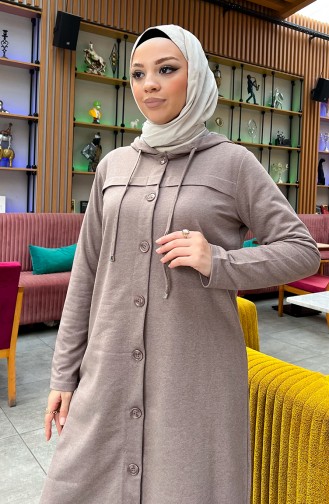 Trainingspak Met Capuchon En Knopen 3072-07 Mink 3072-07