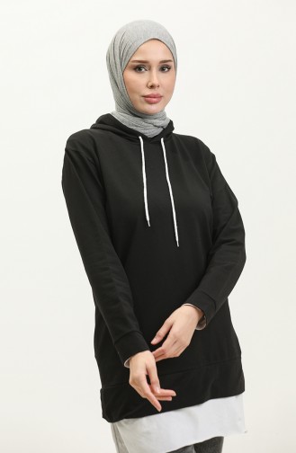 Hooded Sweatshirt 23066-02 Black 23066-02