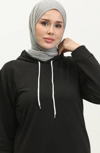 Sweat à Capuche 23066-02 Noir 23066-02