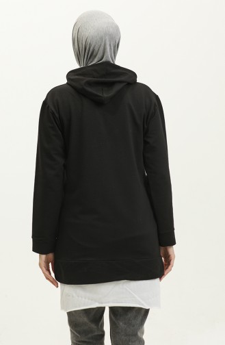 Hooded Sweatshirt 23066-02 Black 23066-02