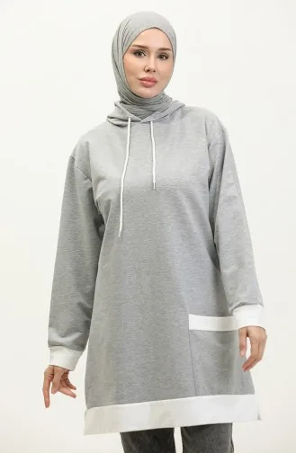 Sweat A Capuche 23069-02 Gris 23069-02