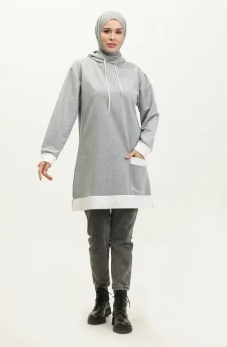 Sweat A Capuche 23069-02 Gris 23069-02