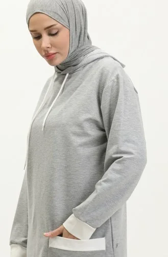 Sweat A Capuche 23069-02 Gris 23069-02