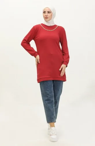 تونيك بتصميم سلسلة 20032-10 أحمر غامق 20032-10