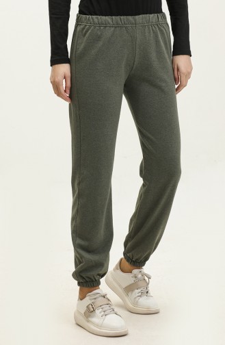 Pantalon De Jogging Taille Elastique 23003-03 Vert Khaki 23003-03