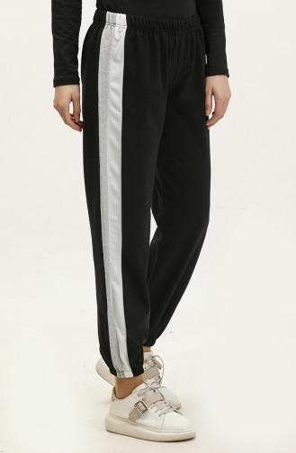 Elastic waist Sweatpants 23097-03 Black 23097-03