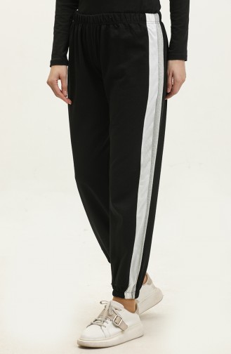 Elastic waist Sweatpants 23097-03 Black 23097-03