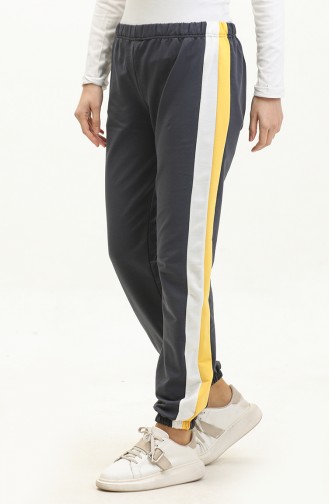 Pantalon De Jogging Taille Elastique 23097-04 Fumé 23097-04