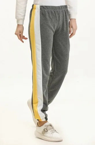Jogginghose Mit Elastischem Bund 23097-06 Anthrazit Ecru 23097-06