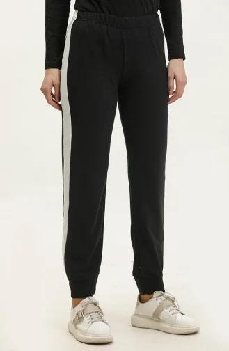 Jogginghose Mit Elastischem Bund 23099-05 Schwarz 23099-05