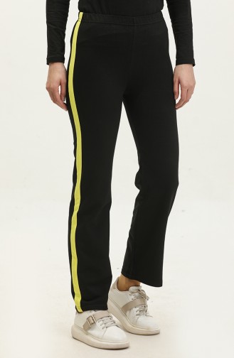 Elastic waist Sweatpants 23100-07 Black Gold 23100-07