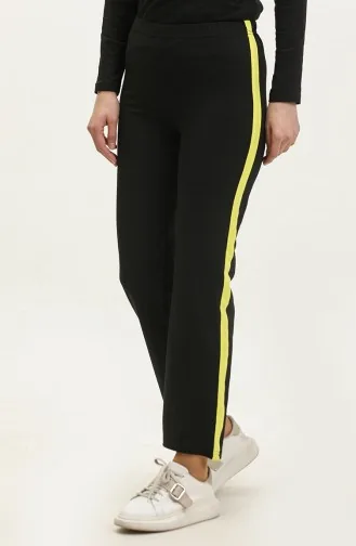 Jogginghose Mit Elastischem Bund 23100-07 Schwarzgold 23100-07