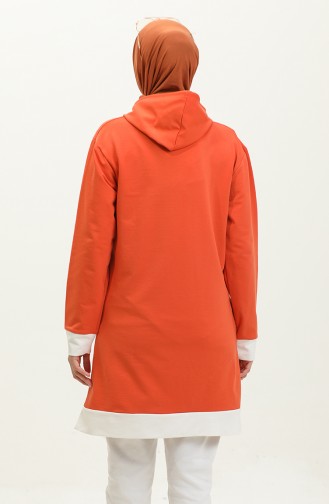 Sweatshirt Met Capuchon 23069-03 Oranje 23069-03