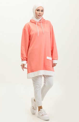 Sweatshirt Met Capuchon 23069-04 Yavruağzı 23069-04