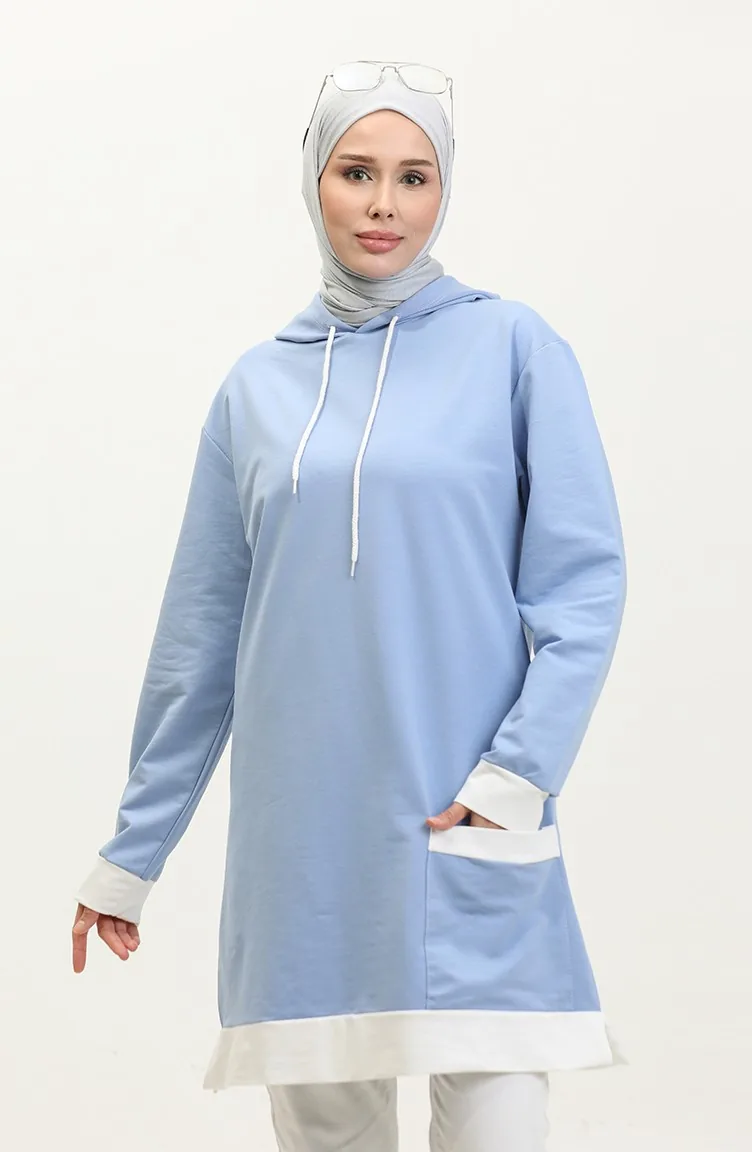 Sweat A Capuche 23069-05 Bleu 23069-05