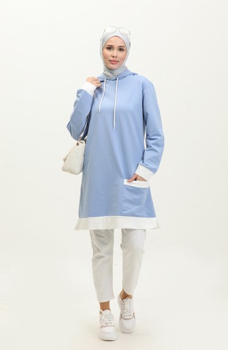 Sweat A Capuche 23069-05 Bleu 23069-05