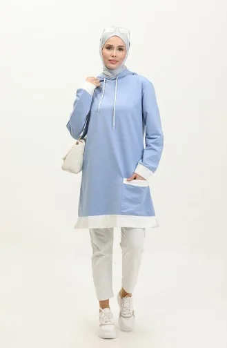 Sweat A Capuche 23069-05 Bleu 23069-05
