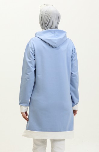 Sweatshirt Met Capuchon 23069-05 Blauw 23069-05