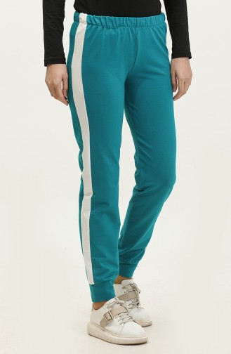 Elastic waist Sweatpants 23099-01 Petrol 23099-01