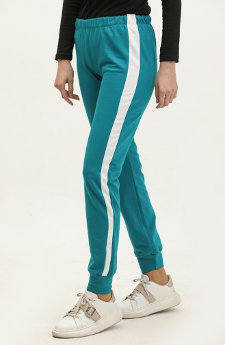 Elastic waist Sweatpants 23099-01 Petrol 23099-01