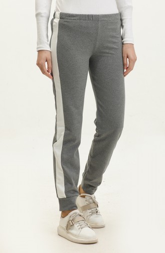 Pantalon De Jogging Taille Elastique 23099-07 Gris 23099-07