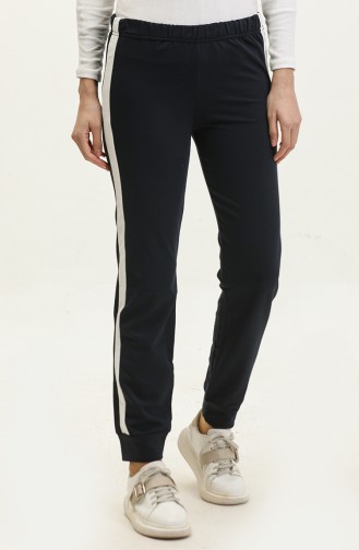 Elastic waist Sweatpants 23099-10 Navy Blue 23099-10