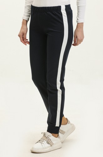 Elastic waist Sweatpants 23099-10 Navy Blue 23099-10