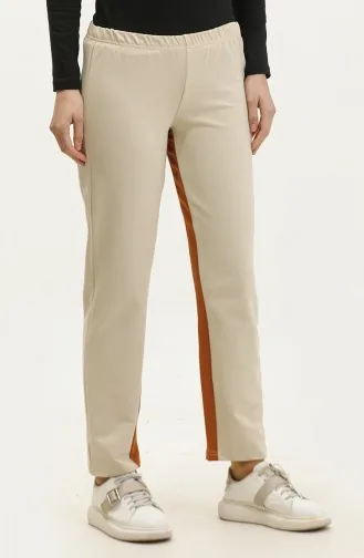 Joggingbroek Met Elastische Taille 23100-09 Beige 23100-09