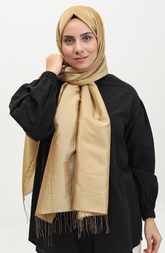 Taft-sjaal Met Kwastjes 1268-08 Goud 1268-08