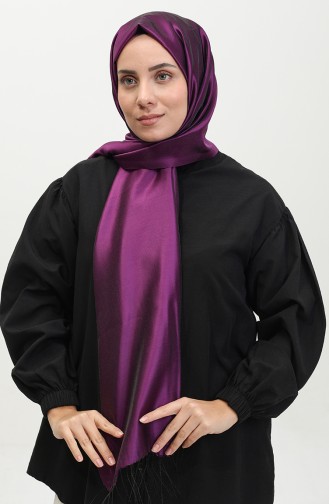 Tassel Taffeta Shawl 1268-10 Purple 1268-10