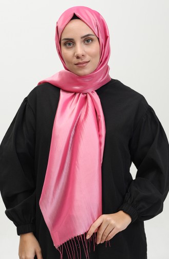 Tassel Taffeta Shawl 1268-14 Pink 1238-14