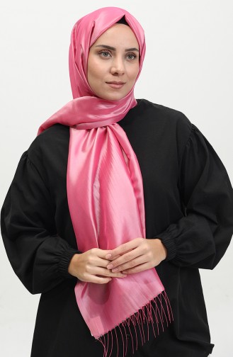 Tassel Taffeta Shawl 1268-14 Pink 1238-14