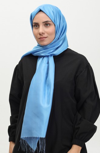 Tassel Taffeta Shawl 1268-12 Blue 1268-12