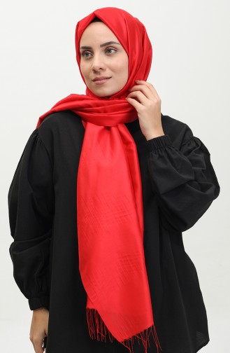 Tassel Taffeta Shawl 1268-13 Red 1268-13