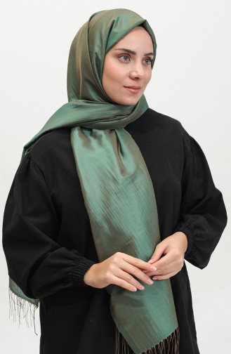 Tassel Taffeta Shawl 1268-15 Green 1268-15