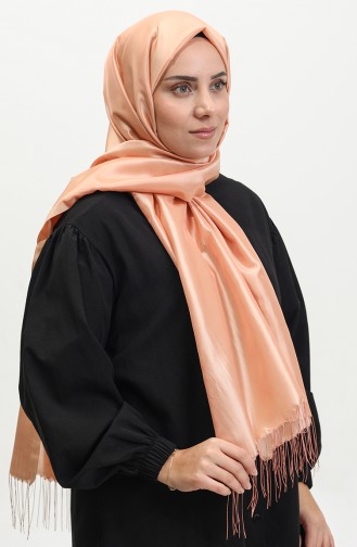 Tasseled Taffeta Shawl 1268-19 Light Pink 1268-19