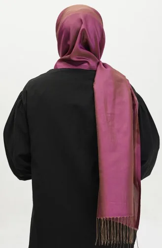 Taftschal Mit Quasten 1268-24 Violette Farbe 1268-24