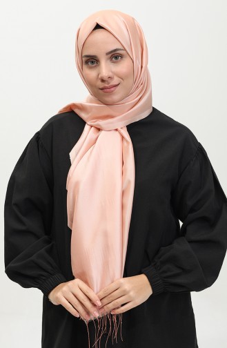 Tassel Taffeta Shawl 1268-30 Light Salmon 1268-30