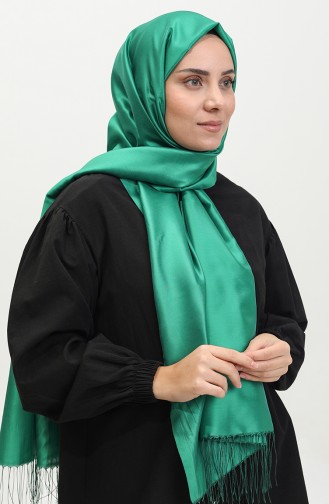 Tassel Taffeta Shawl 1268-33 Grass Green 1268-33