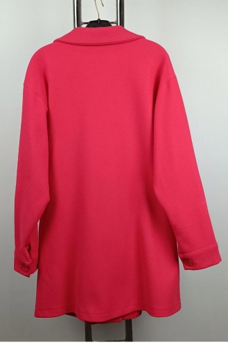 Buttoned Cashmere Cape Pink K313 362