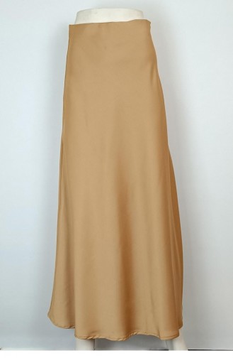 Satin Flared Skirt Mink 4335 462