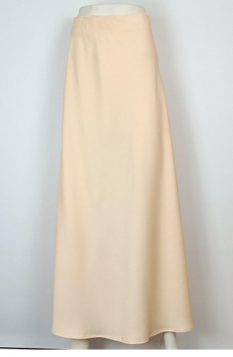 Ausgestellter Satinrock Beige 4335 463