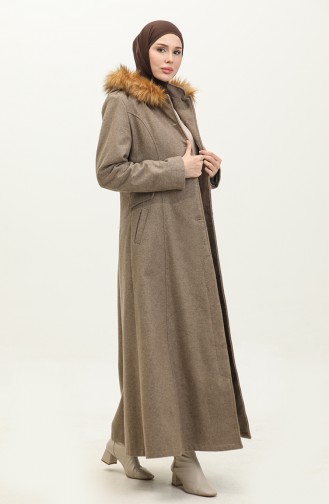 Hooded Coat 712010-06 Dark Mink 712010-06