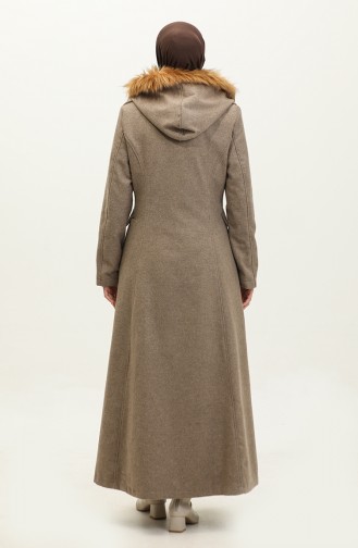 Hooded Coat 712010-06 Dark Mink 712010-06