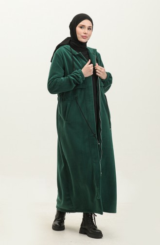 Hooded Fleece Cape 0302-04 Emerald Green 0302-04